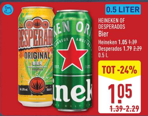 HEINEKEN OF DESPERADOS Bier