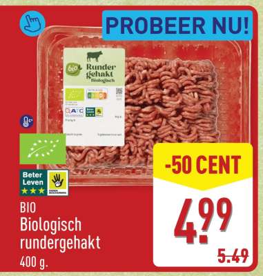 BIO Biologisch rundergehakt