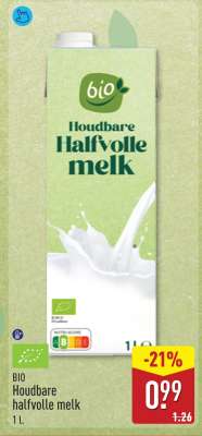 BIO Houdbare halfvolle melk