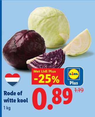 Rode of witte kool