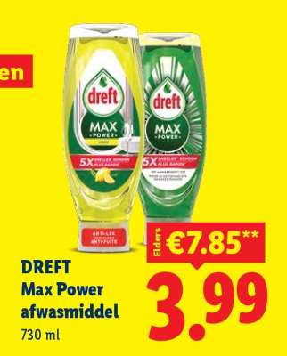 Dreft Max power afwasmiddel