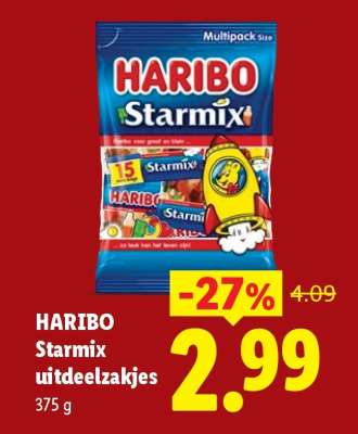 HARIBO Starmix uitdeelzakjes