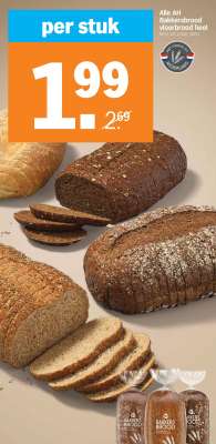 Alle AH Bakkersbrood Volkorenbrood heel