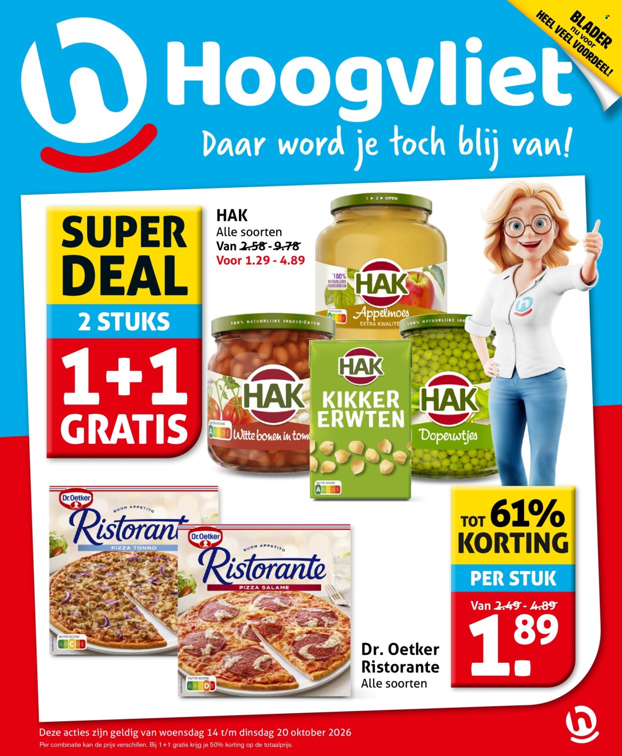 Hoogvliet-aanbieding - 14.10.2026 - 20.10.2026. Pagina 1