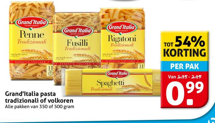 Grand'Italia pasta tradizionali of volkoren