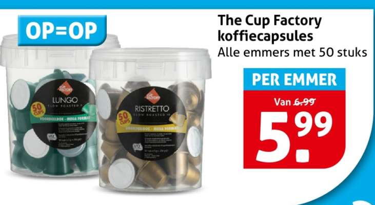 The Cup Factory koffiecapsules