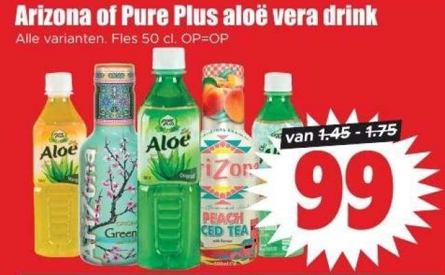 Arizona of Pure Plus aloë vera drink