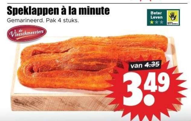 Speklappen à la minute