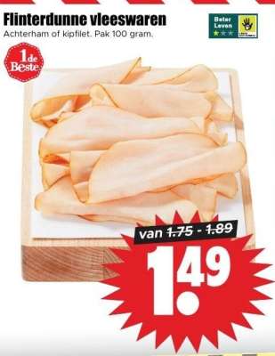 Flinterdunne vleeswaren