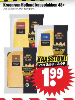 Kroon van Holland kaasplakken 48+