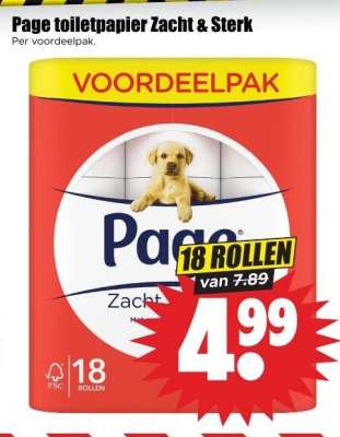 Page toiletpapier Zacht & Sterk