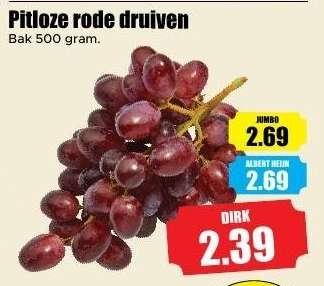 Pitloze rode druiven