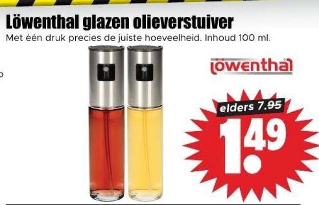 Löwenthal glazen olieverstuiver