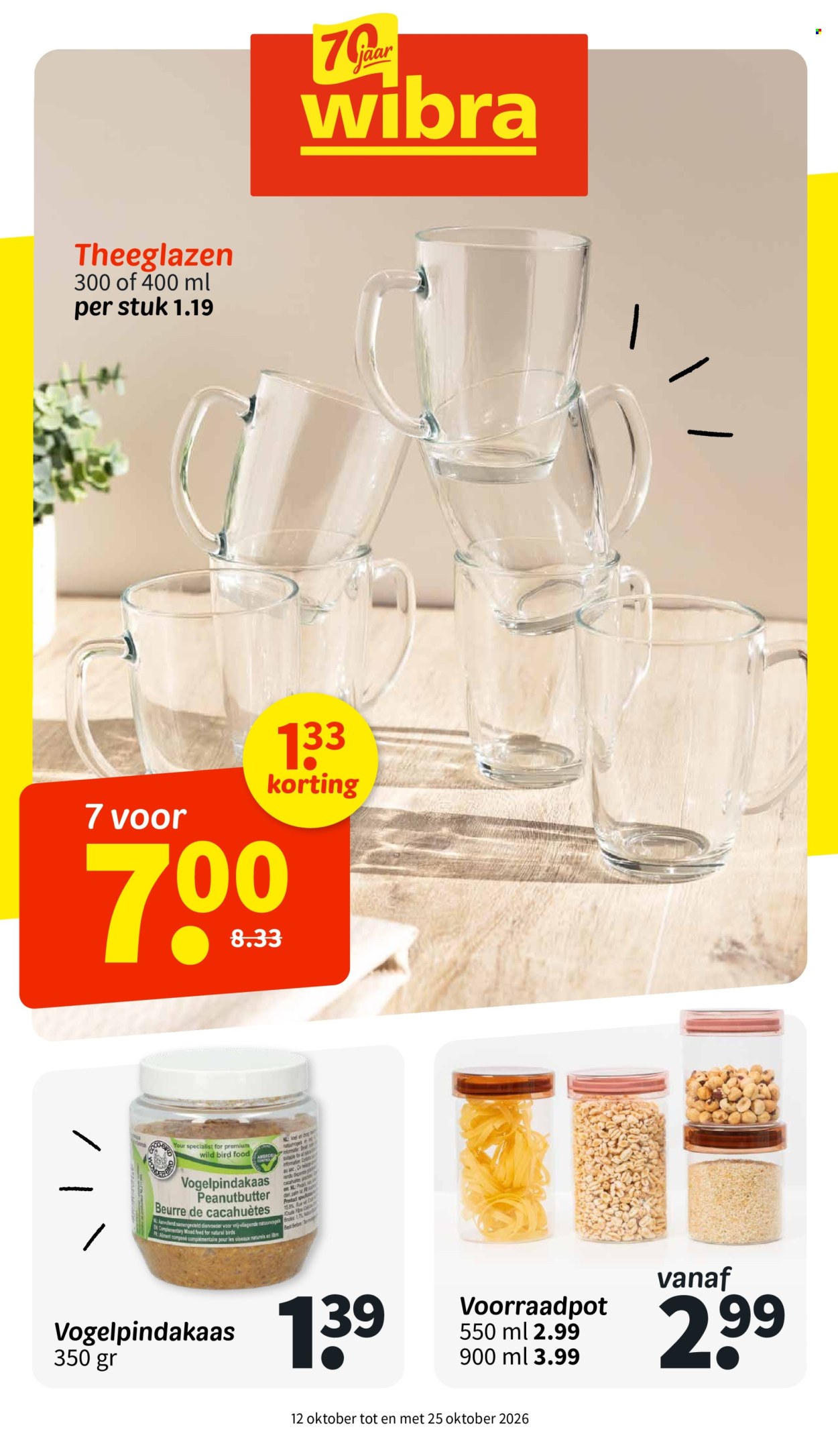 Wibra-aanbieding - 12.10.2026 - 25.10.2026. Pagina 1