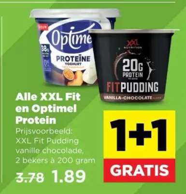 XXL Fit Pudding vanille chocolade