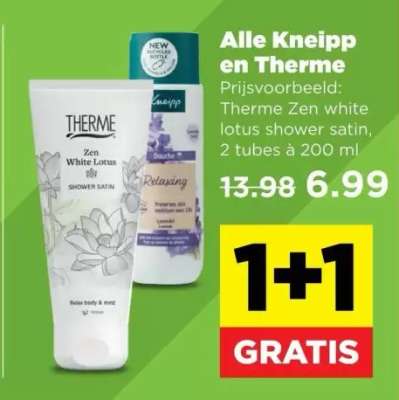 Therme Zen white lotus shower satin