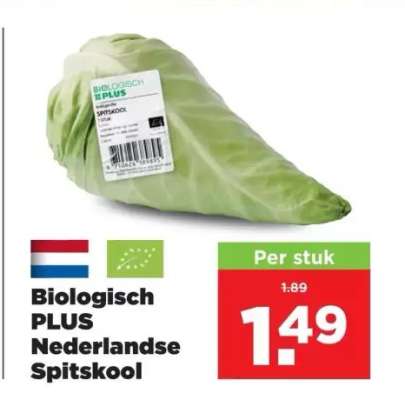 Biologisch PLUS Nederlandse Spitskool