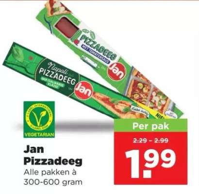 Jan pizzadeeg