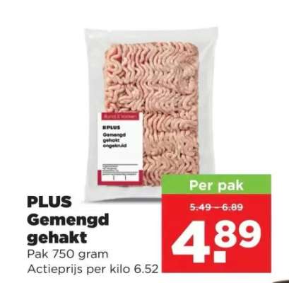 PLUS Gemengd gehakt