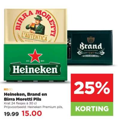 Heineken, Brand en Birra Moretti Pils