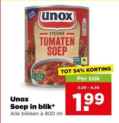 Unox Soep in Blik