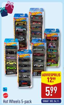 Hot Wheels 5-pack