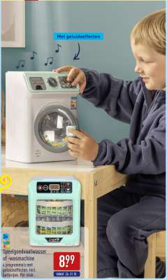 Speelgoedvaatwasser of -wasmachine