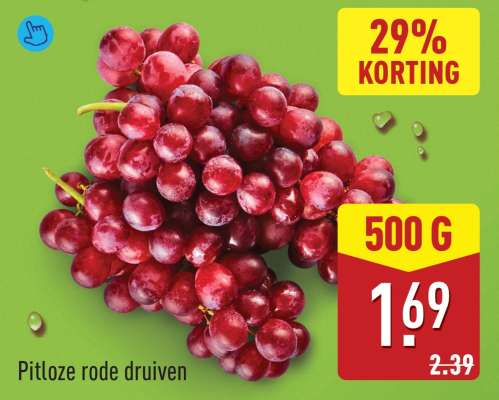 Pitloze rode druiven