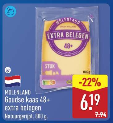 MOLENLAND Goudse kaas 48+ extra belegen
