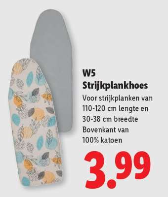 W5 Strijkplankhoes
