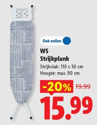W5 Strijkplank