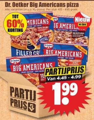 Dr. Oetker Big Americans pizza