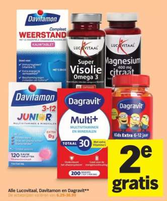 Alle Lucovitaal, Davitamon en Dagravit