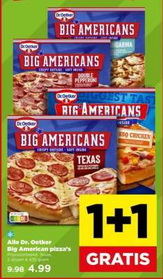 Alle Dr. Oetker Big American Pizza's