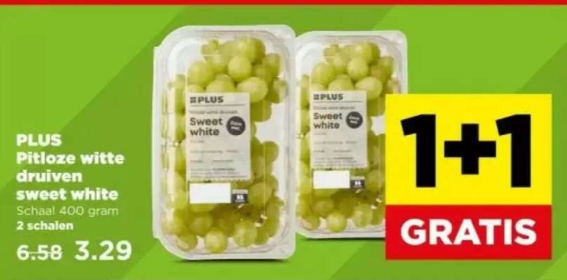 PLUS Pitloze witte druiven