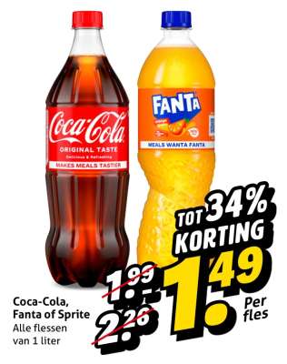 Coca Cola, Fanta of Sprite