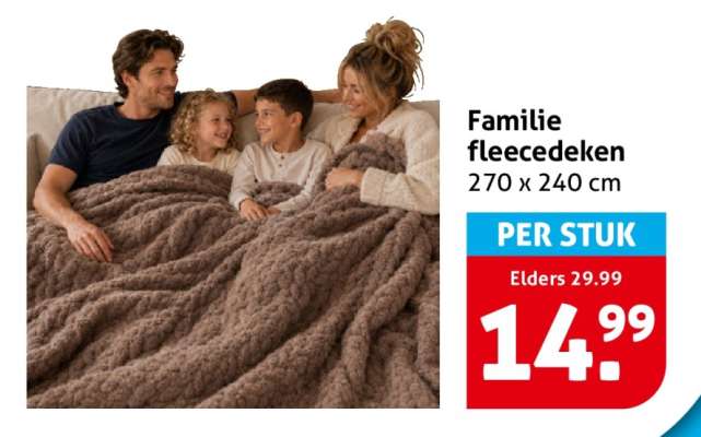 Familie fleecedeken
